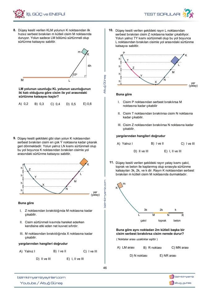 Altuğ Güneş AYT Fizik 1. Kitap